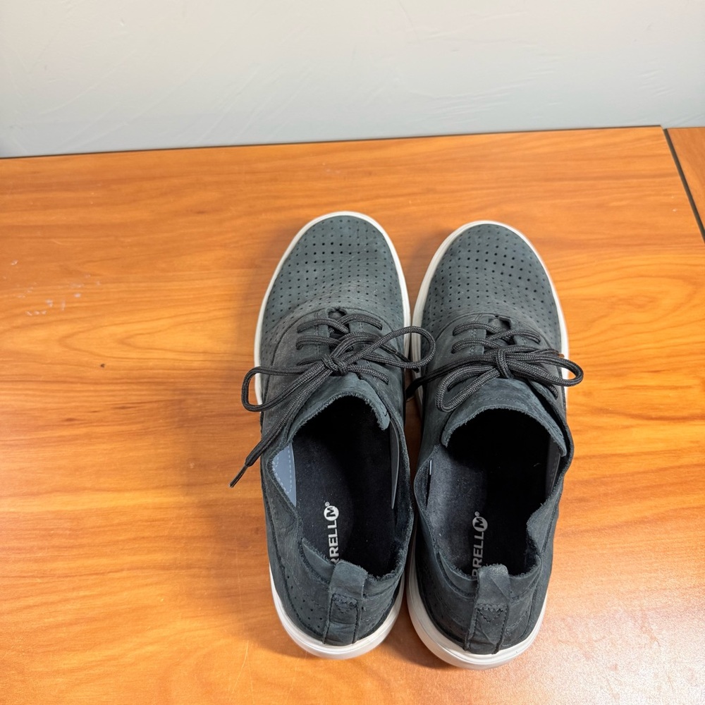 Merrell Women's Around Town City‎ Sneaker Black Grey Leather Mesh Cushioned W9 - Picture 6 of 9